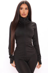 First Place Active Jacket - Black Fashion Nova